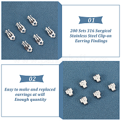 200 комплект клипс из хирургической нержавеющей стали 316 STAS-DC0011-89