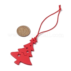Weihnachten holz christbaum anhänger dekorationen&nbsp;HJEW-JM02166-01