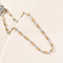 Armbänder mit quaderförmigen Gliederketten aus Edelstahl 304 für Damen&nbsp;BJEW-G790-04GP
