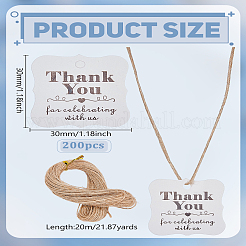 200 шт. бумажные бирки для подарков на тему Дня благодарения&nbsp;PAAG-LP0001-01B