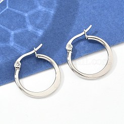 Серьги-кольца из нержавеющей стали 304&nbsp;EJEW-F105-23P