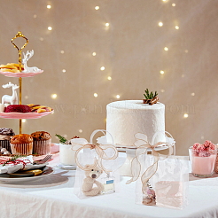 День святого Валентина 50 шт. прямоугольные прозрачные ПВХ-пакеты для хранения с ручкой ABAG-BC0001-56