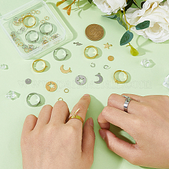 Набор для самостоятельного изготовления кольца-манжеты из нержавеющей стали в виде звезды и молнии&nbsp;DIY-FI0001-02