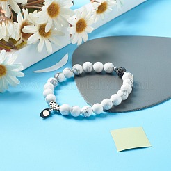 Набор браслетов с магнитной застежкой-сердечком для пары лучших друзей BJEW-JB06791