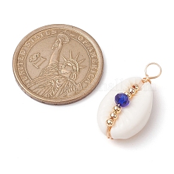 Подвески из натуральной каури PALLOY-JF02662-02