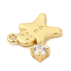 Подвески из кубического циркония с покрытием из латуни&nbsp;KK-R150-01G