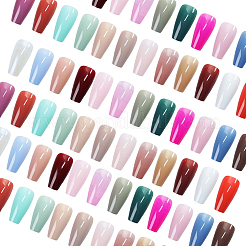 Faux ongles à pression en plastique ABS couleur pure&nbsp;MRMJ-WH20004-32C