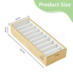 Лотки-органайзеры для браслетов из искусственной кожи с 10 слотом AJEW-WH0471-128B