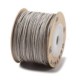 ポリエステルツイストコード  ラウンド  DIYのジュエリーには  アンティークホワイト  1mm  約49.21ヤード（45m）/ロール&nbsp;OCOR-G015-01A-36