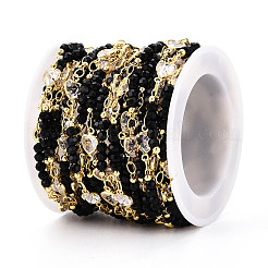 Латунные цепочки в форме сердца из кубического циркония CHC-T018-17A-G