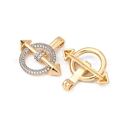 Латунные микро проложить кубического циркония подвески&nbsp;KK-G543-14GP-02