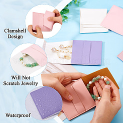 5 шт. 5-х цветные квадратные конверты из искусственной кожи ABAG-TA0001-77