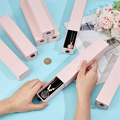 Rechteckige Papier-Halskettenaufbewahrung Geschenkschublade&nbsp;CON-WH0095-128A