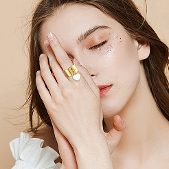 Кольца-манжеты из нержавеющей стали 304 RJEW-UN00018