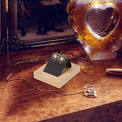 3 шт. прямоугольные деревянные подставки для сережек EDIS-DR0001-05B