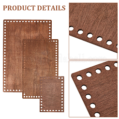 3 шт. двух размеров дна из фанеры для изготовления корзин крючком своими руками&nbsp;DIY-WH20007-254