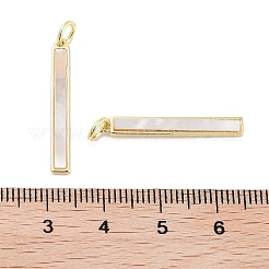 Подвески из латуни из натуральных ракушек KK-C051-18G