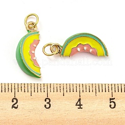 Подвеска из латуни с эмалью и дыней KK-Q804-04G