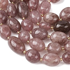 Природного кварца клубники нитей бисера&nbsp;G-G453-D07-01