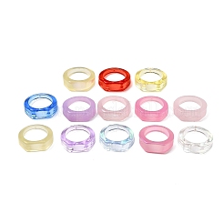 Детский прозрачный акриловый клей на кольцевой основе RJEW-P154-01A-M