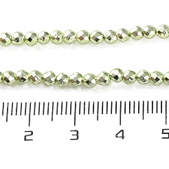 Гальванические нити из синтетических немагнитных гематитовых бусин G-C248-D01-3mm-01