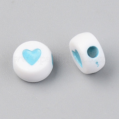 Непрозрачные акриловые бусины ACRP-T004-02