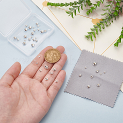 40 шт. 4 бусины из стерлингового серебра 925-го размера&nbsp;STER-BC0002-47