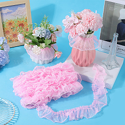 10 м полиэстеровая плиссированная кружевная лента для отделки&nbsp;DIY-GF0009-03A