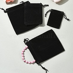 18 шт. 3-х видов прямоугольных бархатных мешочков с завязками TP-FS0001-04A