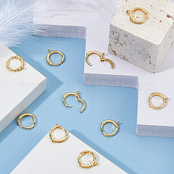 16 шт. латунные серьги-кольца FIND-DC0006-91G