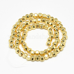 Electroplate non magnetici ematite sintetico fili di perline&nbsp;G-Q465-34G