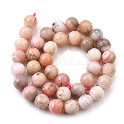 Натуральный розовый опал бусы пряди G-L621-B13-10mm