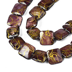 Нити бусин из натуральных пресноводных ракушек SHEL-N026-173