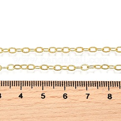 Ожерелья из латунных текстурированных цепочек-кабелей&nbsp;NJEW-M108-34G