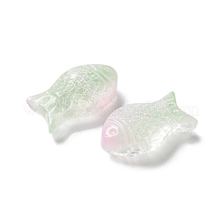 Выпечка расписные прозрачные стеклянные бусины GLAA-I050-10N