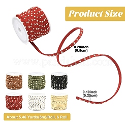 6 рулон шнура из искусственной замши 6 цветов&nbsp;LW-YW0001-04