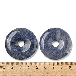 Подвески из окрашенного и нагретого натурального синего авантюрина G-G132-02A-02