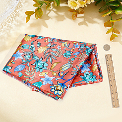 Polyesterstoff mit Blumenmuster&nbsp;AJEW-WH0766-35C