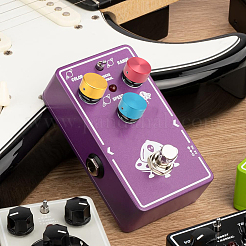 4 коробка двухцветных алюминиевых чехлов для гитарных педалей&nbsp;FIND-CN0002-23