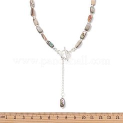 Halsketten aus natürlicher Paua-Muschel&nbsp;NJEW-JN06197