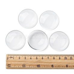 Cabochons en verre transparent&nbsp;X-GGLA-R026-35mm