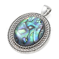 Natur Paua Muschel Anhänger&nbsp;SH-K001-01A