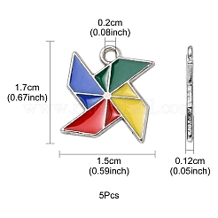 Подвески из эмали и сплава ENAM-YW0002-35B