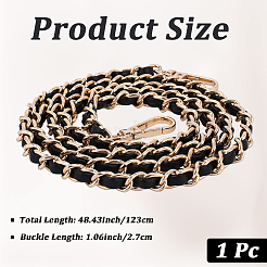 1 шт. цепной ремешок для сумки из искусственной кожи и сплава&nbsp;PURS-CL0001-13B