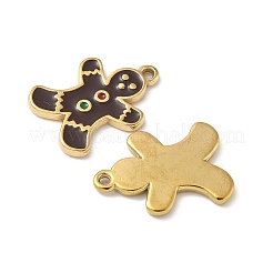 Подвески из нержавеющей стали 304 с эмалью&nbsp;STAS-L300-012G-42