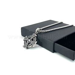 Ожерелья из нержавеющей стали с подвеской в виде креста викинга для мужчин и женщин IC1039