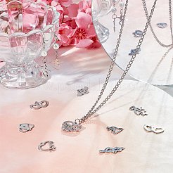 24 шт. 12 стиля подвески из нержавеющей стали 201 STAS-SC0002-85