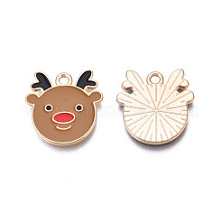 Noël pendentifs émail en alliage&nbsp;X-ENAM-Q442-48B