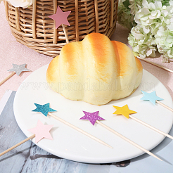 15 набор 5-х видов бумажных украшений для торта в форме звезд&nbsp;FIND-CA0009-82