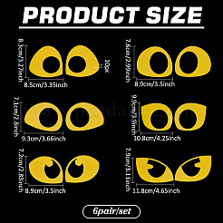 6 стиль 6 пары акриловых глаз для рукоделия DOLL-BC0001-01A